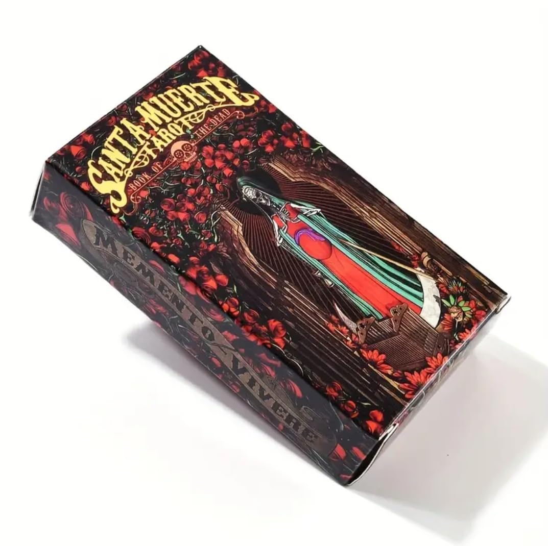 Santa Muerte Tarot – Carte Tarocchi Esoterici con Illustrazioni Scheletri Messicani | Mazzo Completo 78 Carte + Scatola Rigida | Divinazione, Collezione, Regalo Magico