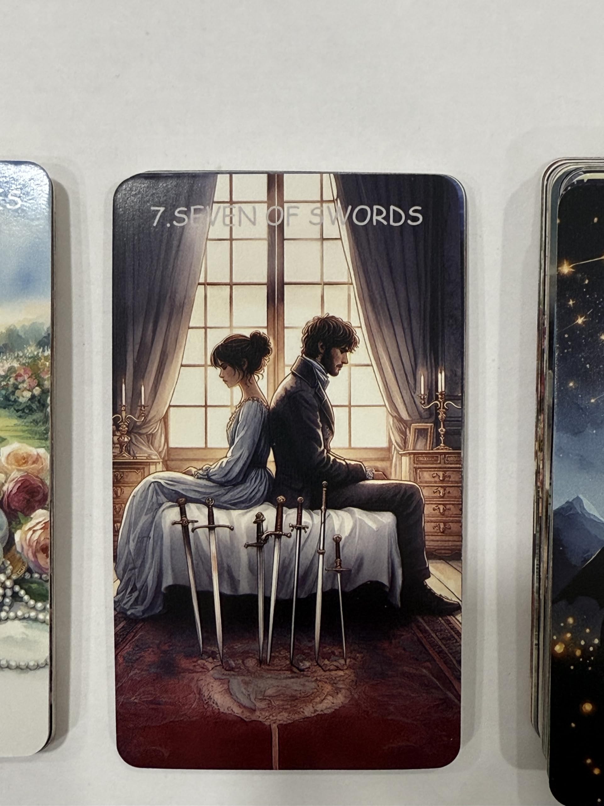 Generico Tarot Secrets of the Rose Tarot, Mazzo di 78 Carte dei Tarocchi con Guida Illustrata, Set Tarocchi per Divinazione e Collezione