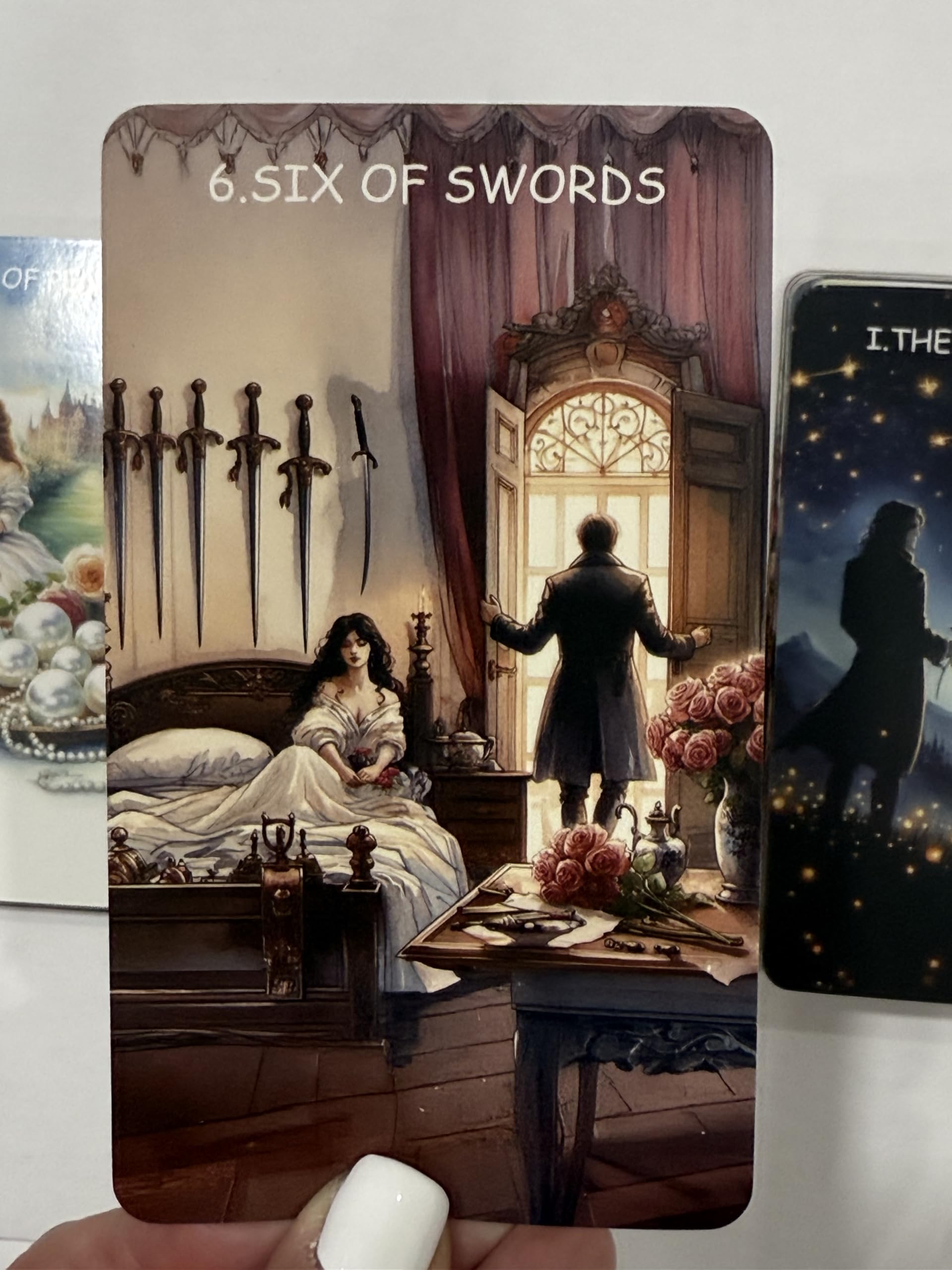 Generico Tarot Secrets of the Rose Tarot, Mazzo di 78 Carte dei Tarocchi con Guida Illustrata, Set Tarocchi per Divinazione e Collezione