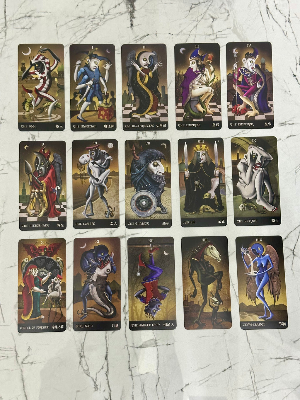 TAROCCHI DEVIANT MOON TAROT BORDERLESS EDITION 78 CARTE
