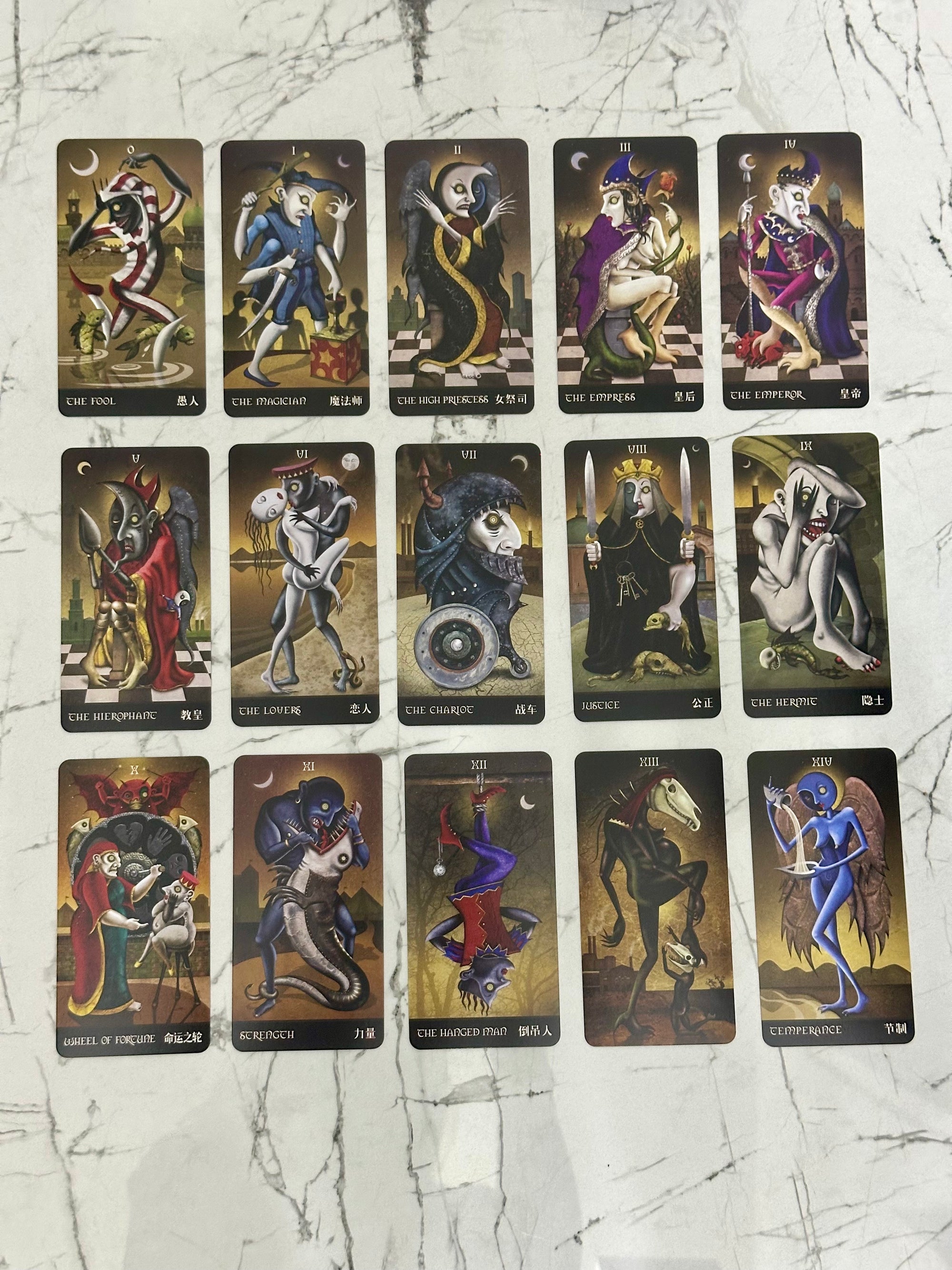 TAROCCHI DEVIANT MOON TAROT BORDERLESS EDITION 78 CARTE