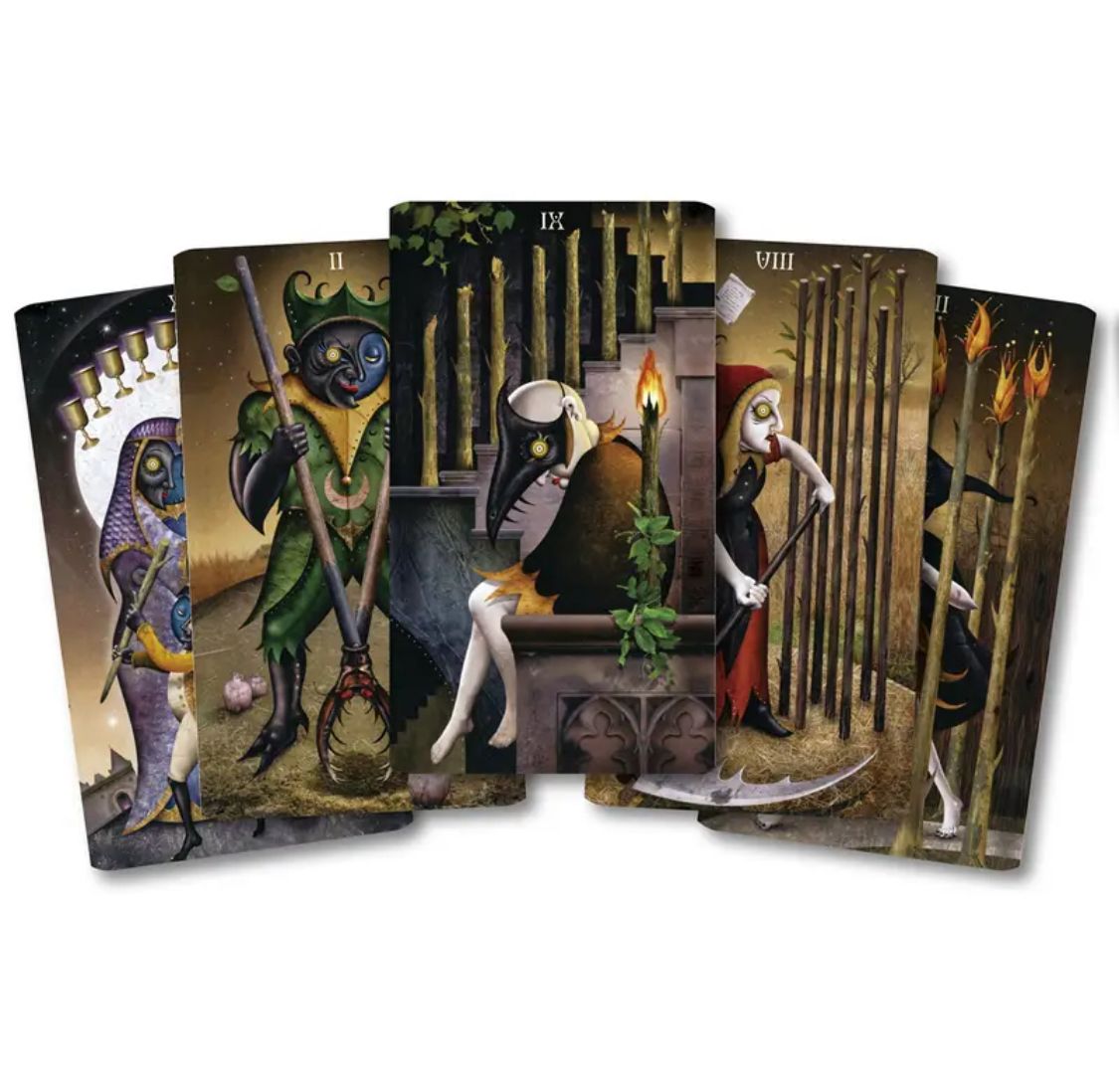 TAROCCHI DEVIANT MOON TAROT BORDERLESS EDITION 78 CARTE