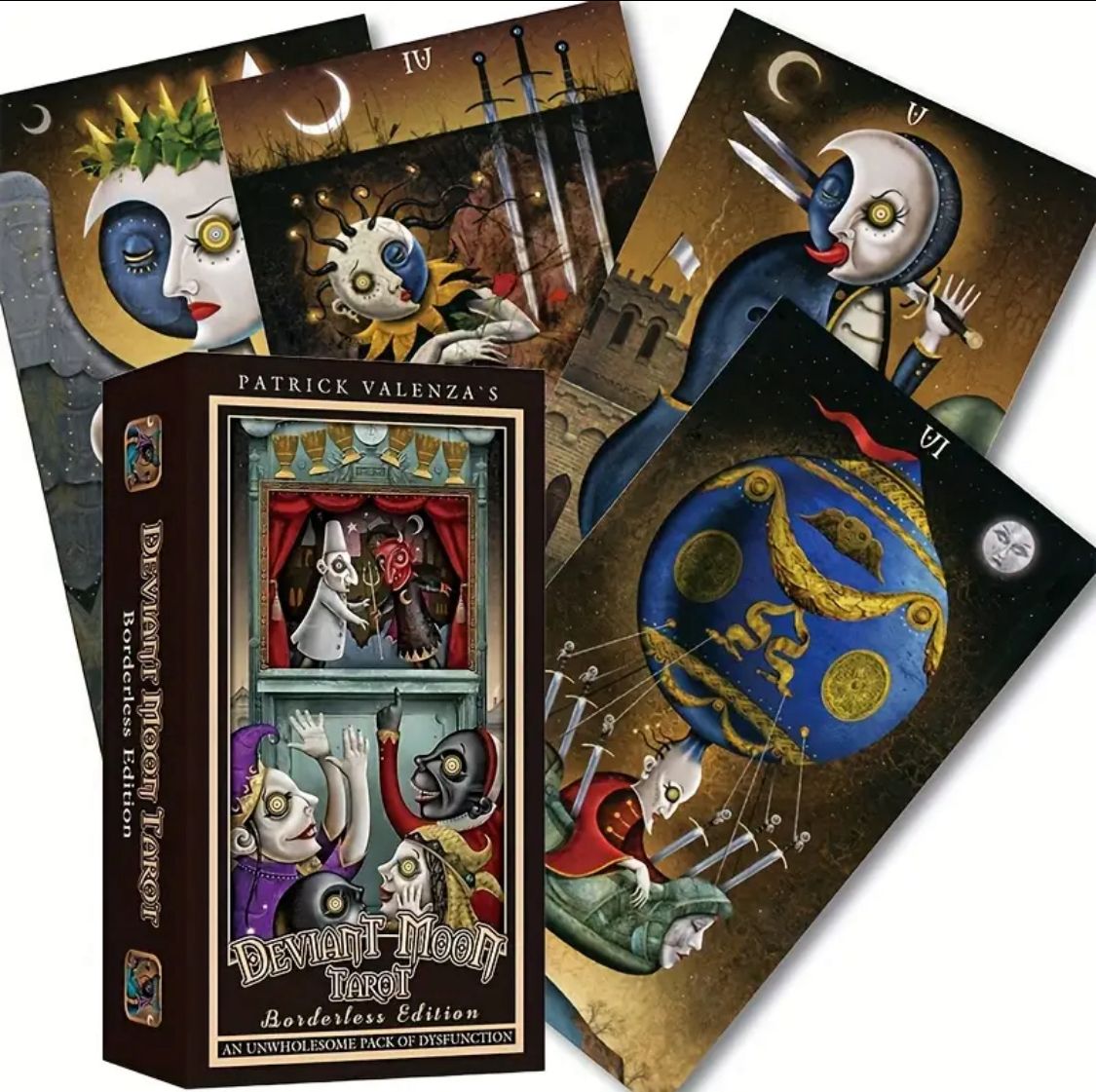 TAROCCHI DEVIANT MOON TAROT BORDERLESS EDITION 78 CARTE