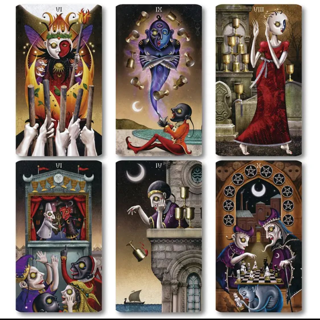 TAROCCHI DEVIANT MOON TAROT BORDERLESS EDITION 78 CARTE